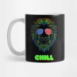 Chill Lion Pop Art Mug